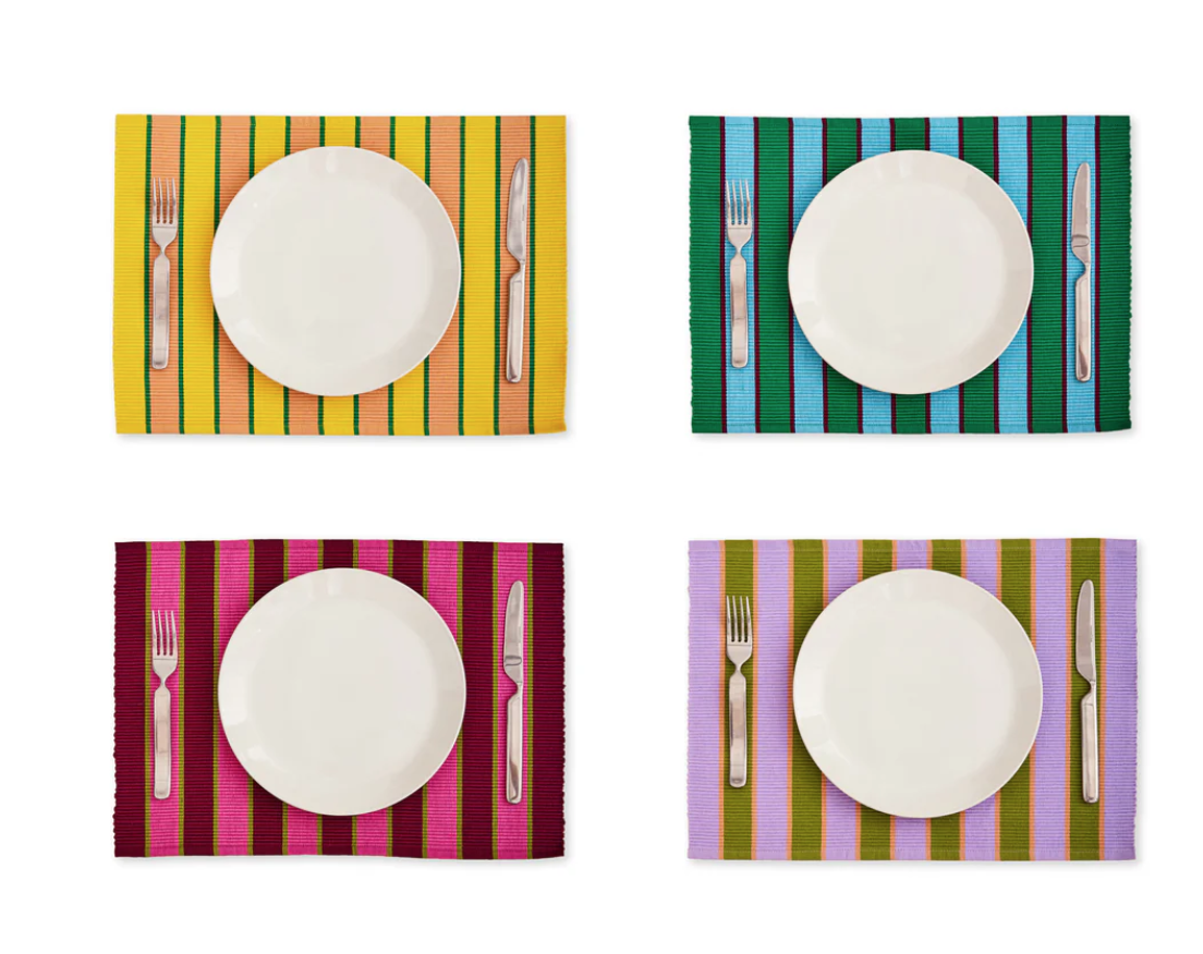 Dusen Dusen Striped Cotton Place Mats