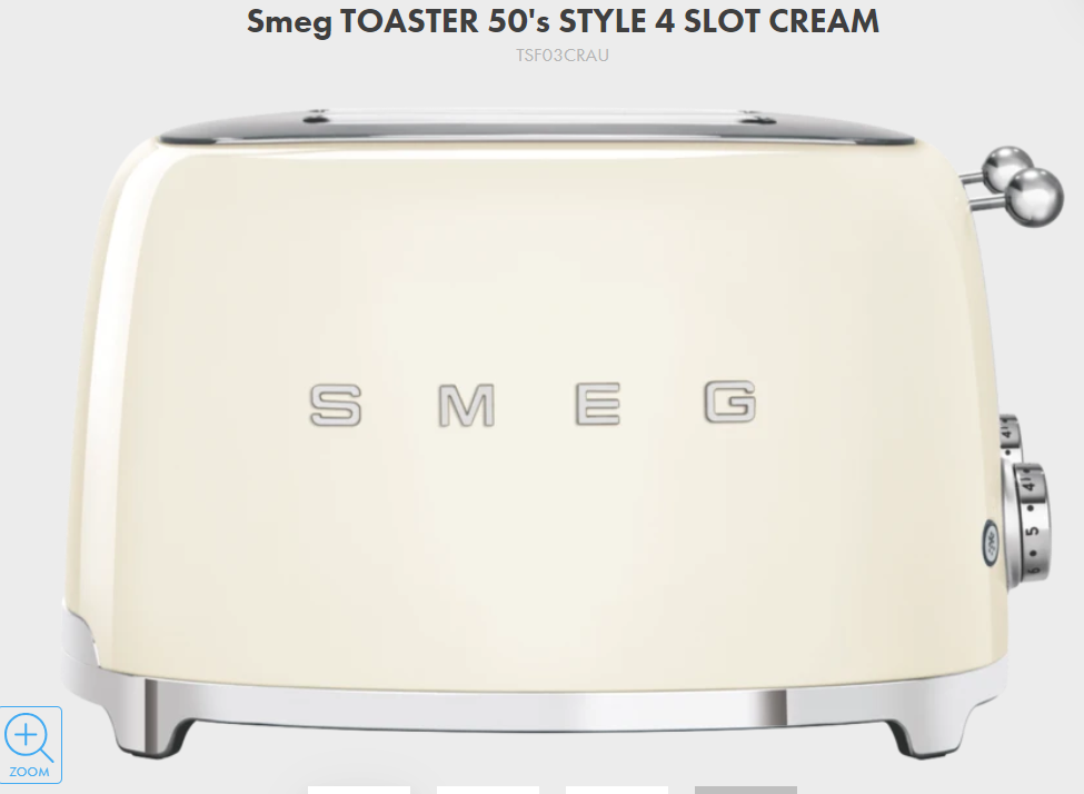 SMEG 4 slice toaster