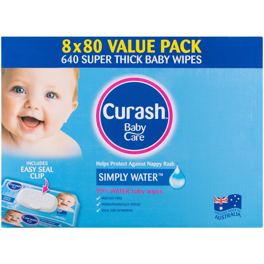 Curash Simply Water Baby Wipes