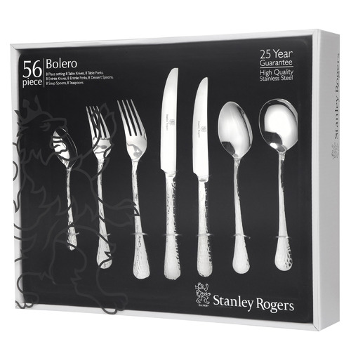 56 Piece Bolero Stainless Steel Cutlery Set