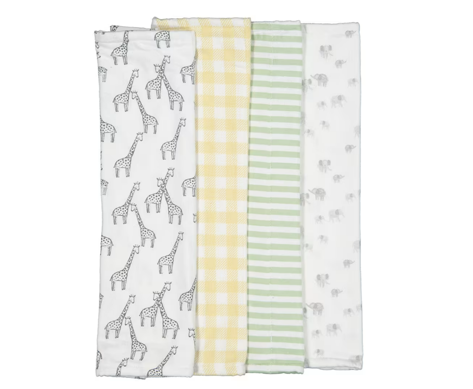 Burp cloths 4 pack