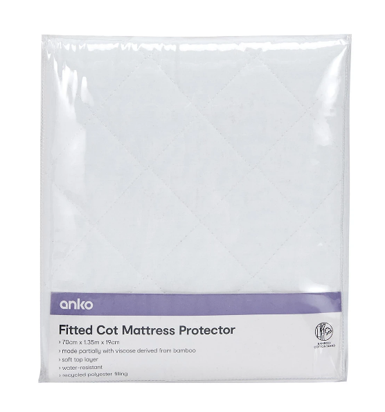 Cot mattress protector