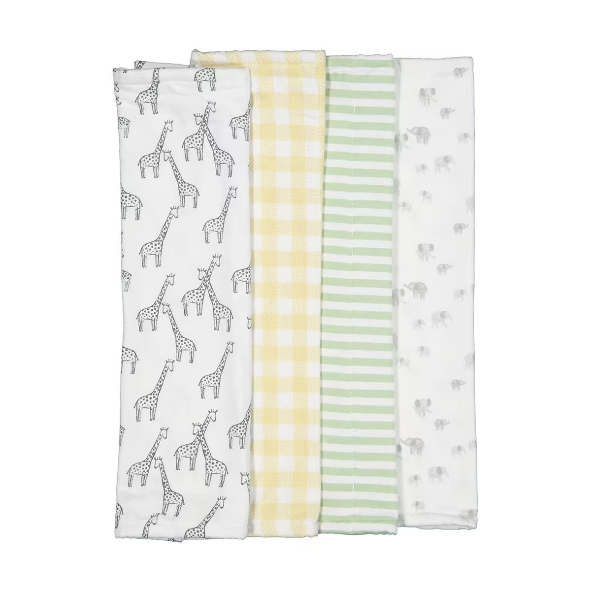 4 Pack Organic Cotton Burping Cloths