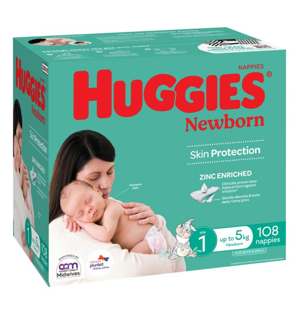 Huggies Jumbo Ultimate Newborn 108 Pack