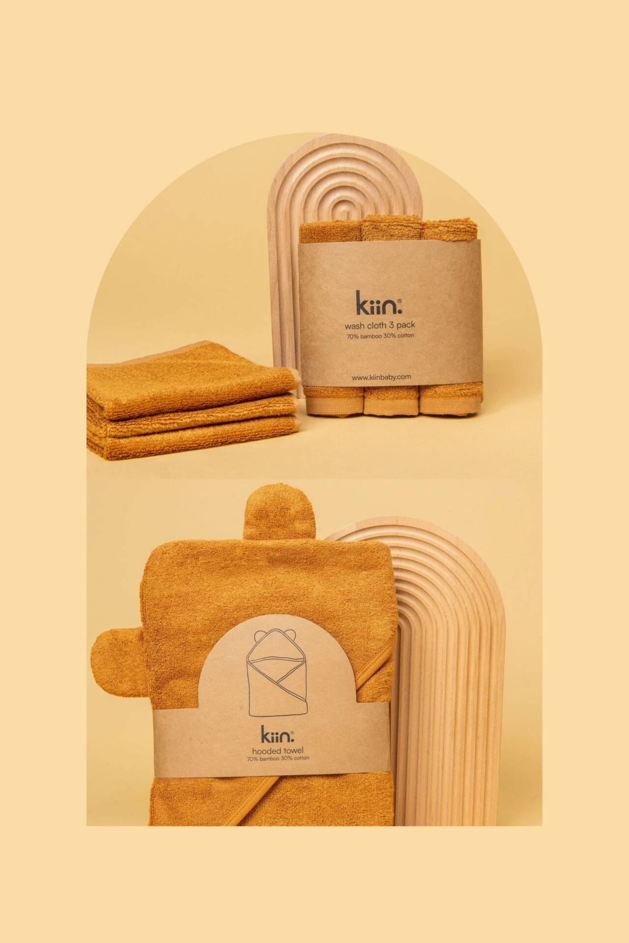 Kiin towel and wash cloth set