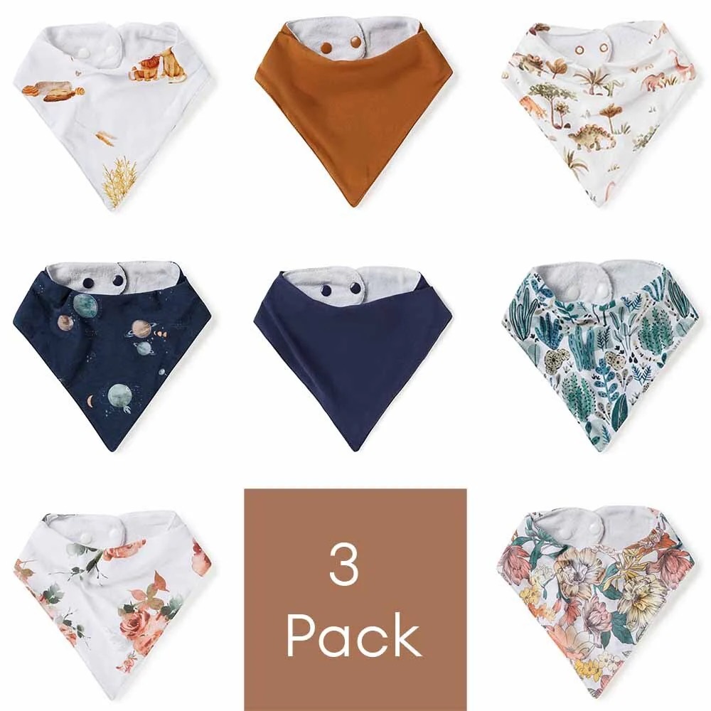 Organic Dribble Bib 3 Pack