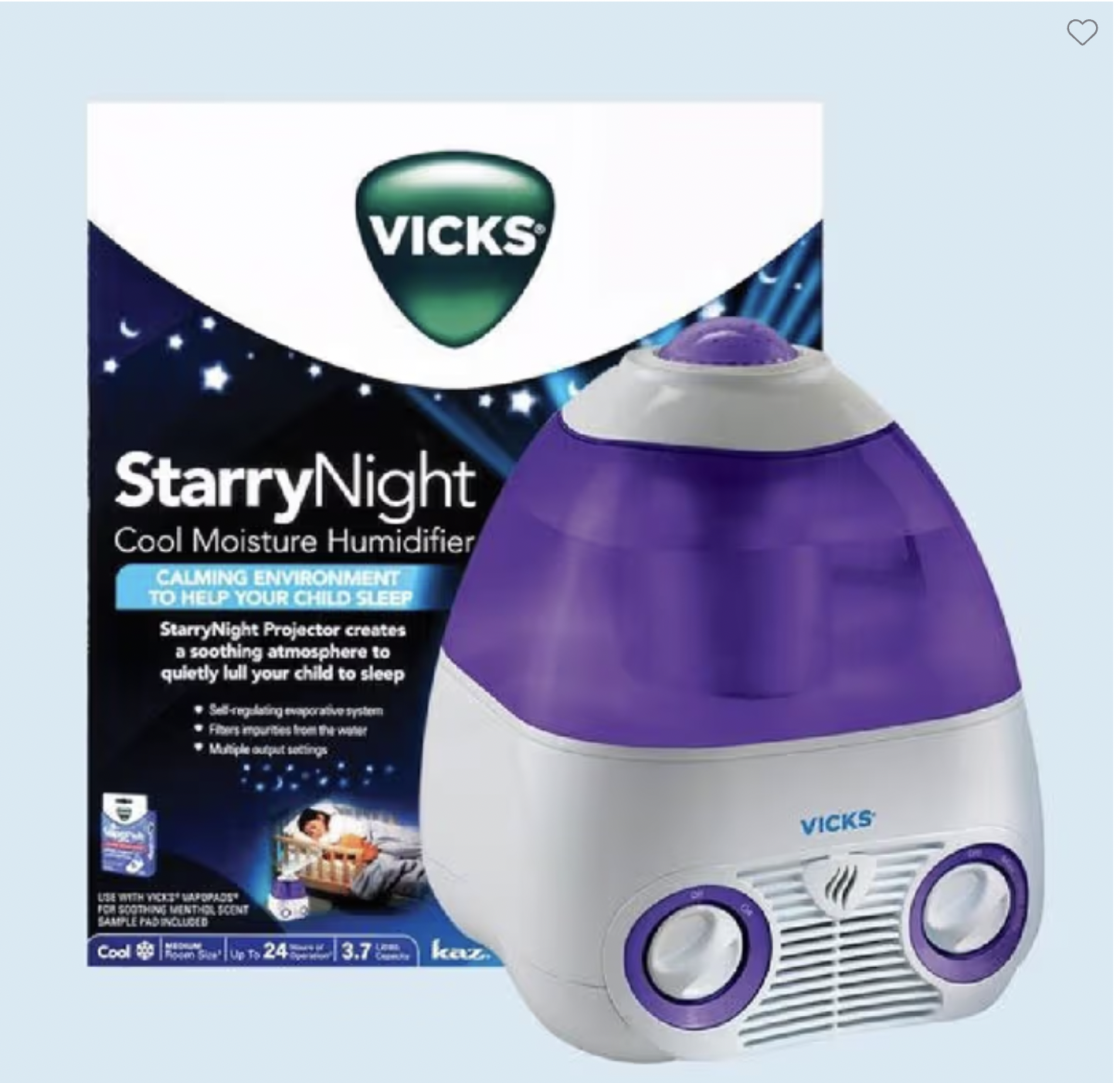 Vicks Starry Night Cool Moisture Humidifier