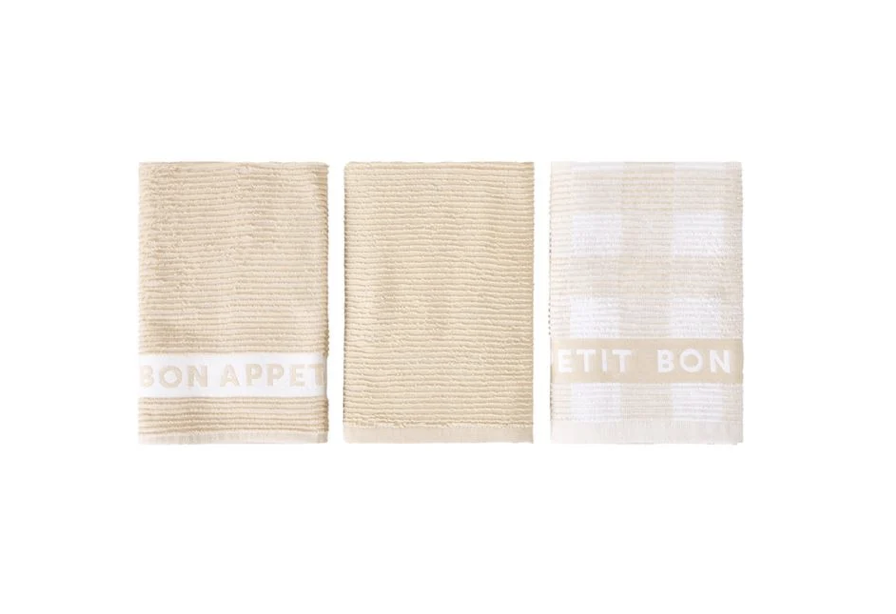 Australian Cotton Natural Tea Towels Pack of 3