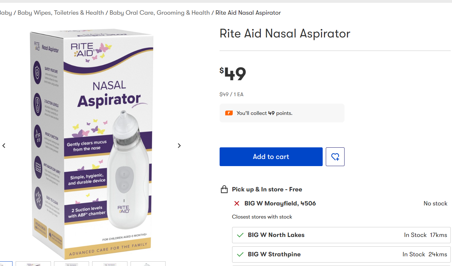 Rite Aid Nasal Aspirator