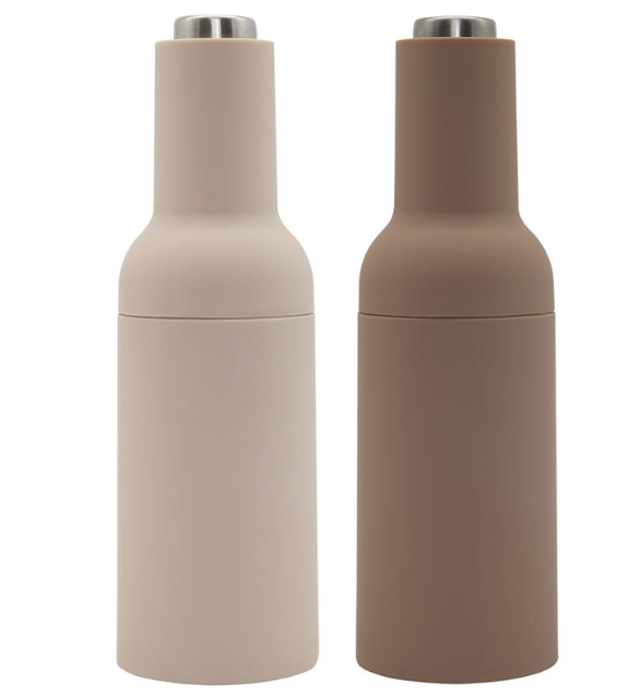 Thea Automatic Salt & Pepper Grinders Beige/Caramel