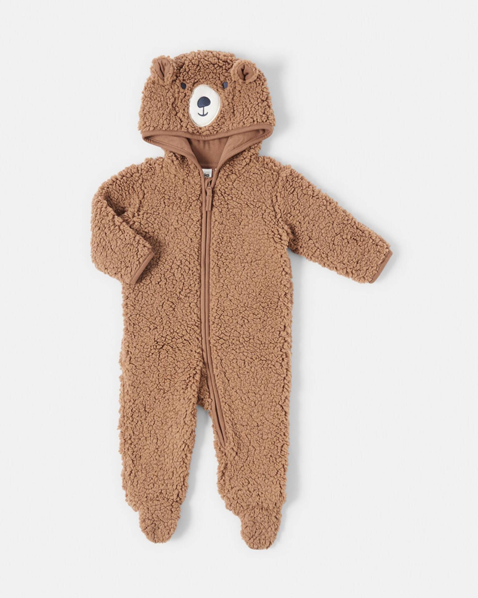 Baby Bear Fluffy Coverall