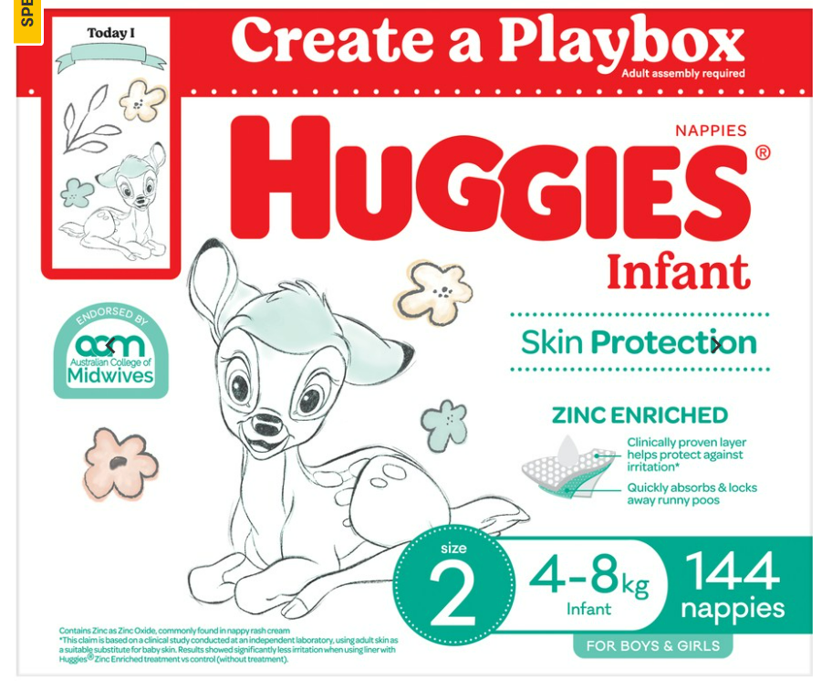 Huggies size 2 nappies