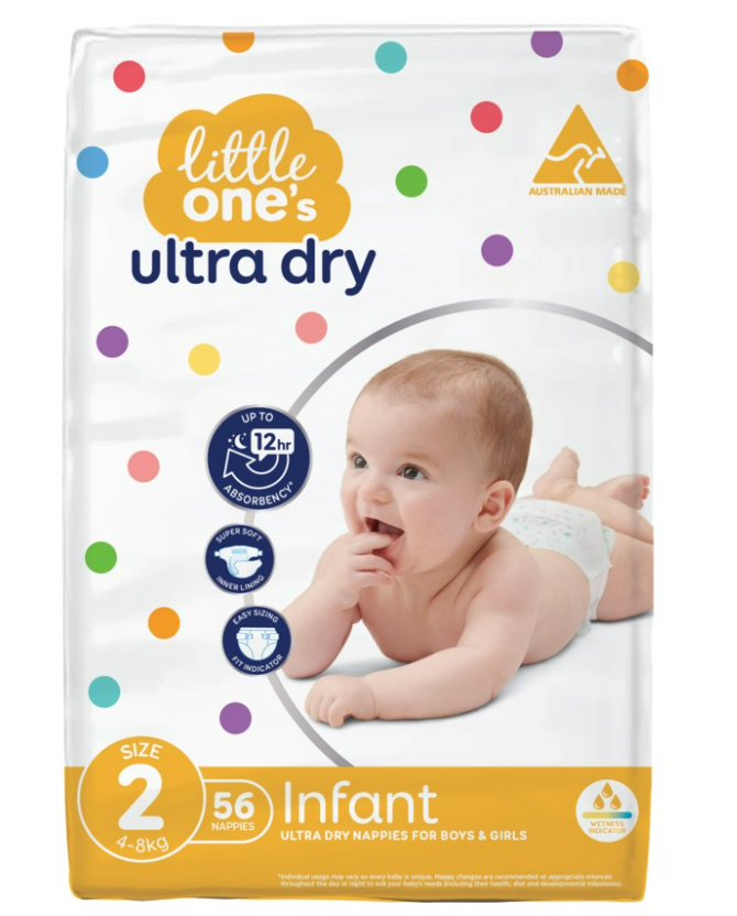 Little ones size 2 nappies