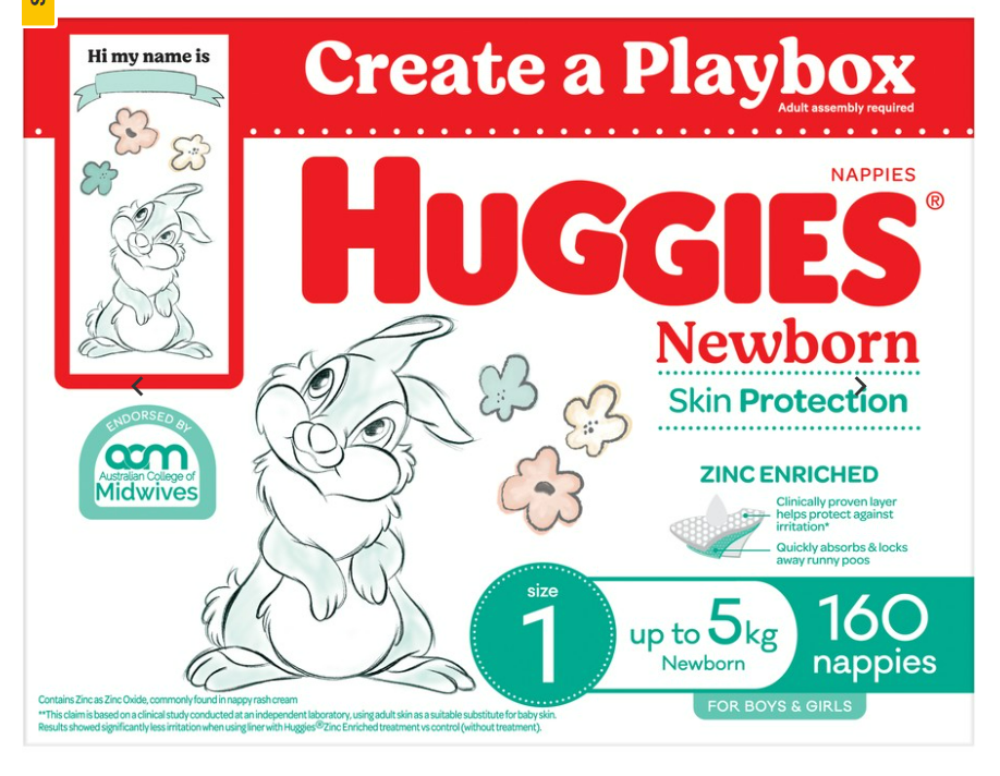 Huggies newborn nappies