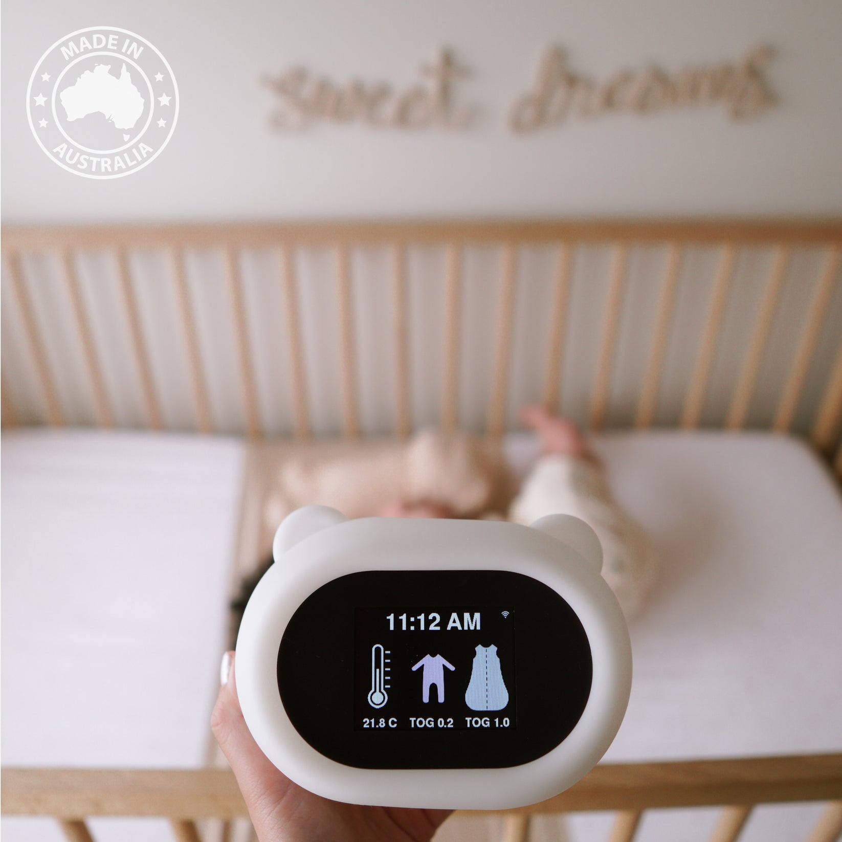 Baby Sleepwear Guide, Night Light and Thermometer