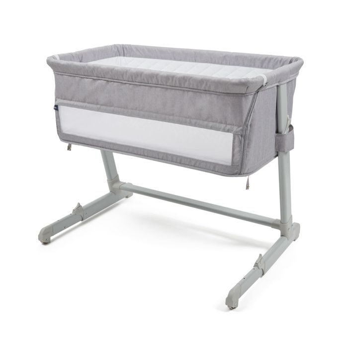 4Baby Bedside Sleeper- Light Grey