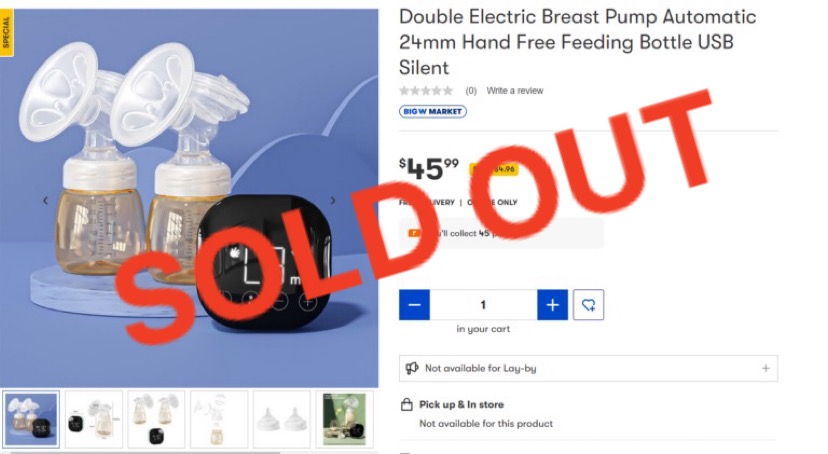 Double Electric Breast Pump Automatic 24mm Hand Free Feeding Bottle USB Silent