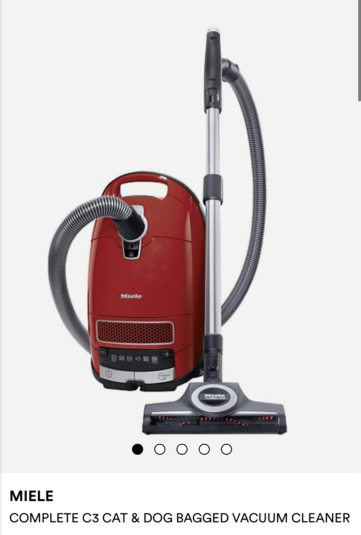 COMPLETE C3 Miele CAT & DOG BAGGED VACUUM CLEANER