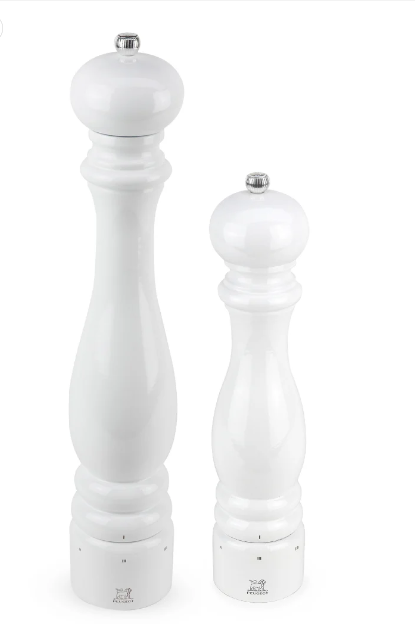 Peugeot Paris u'Select Salt/Pepper Mill Bundle Duo in Gloss White, 40 cm & 30 cm