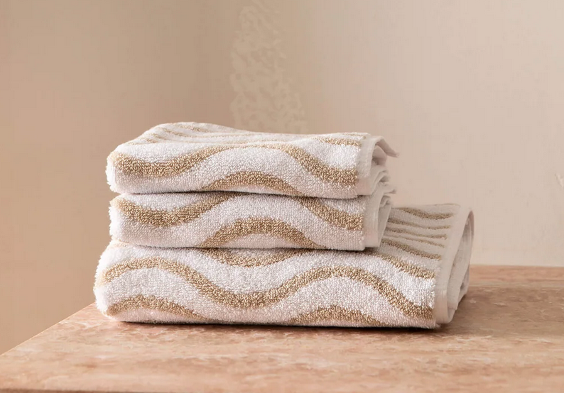 Wave Natural Hand Towel