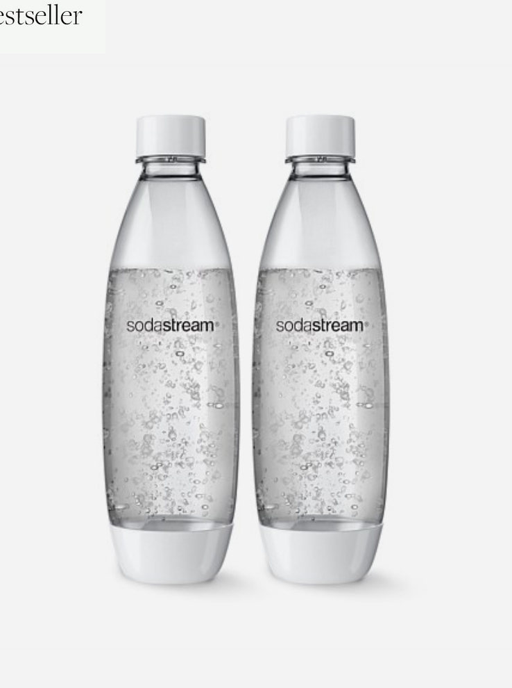 Sodastream Sodastream Fuse Carbonation Bottle 1L - Twin Pack