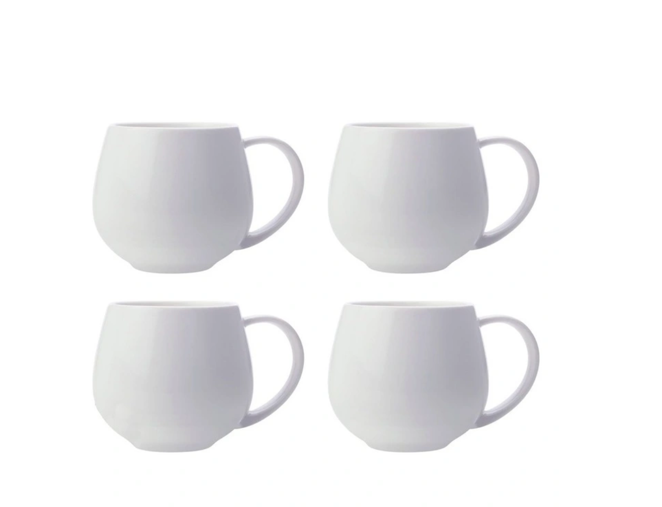 White Basics Snug Mug 450ML White Set of 4