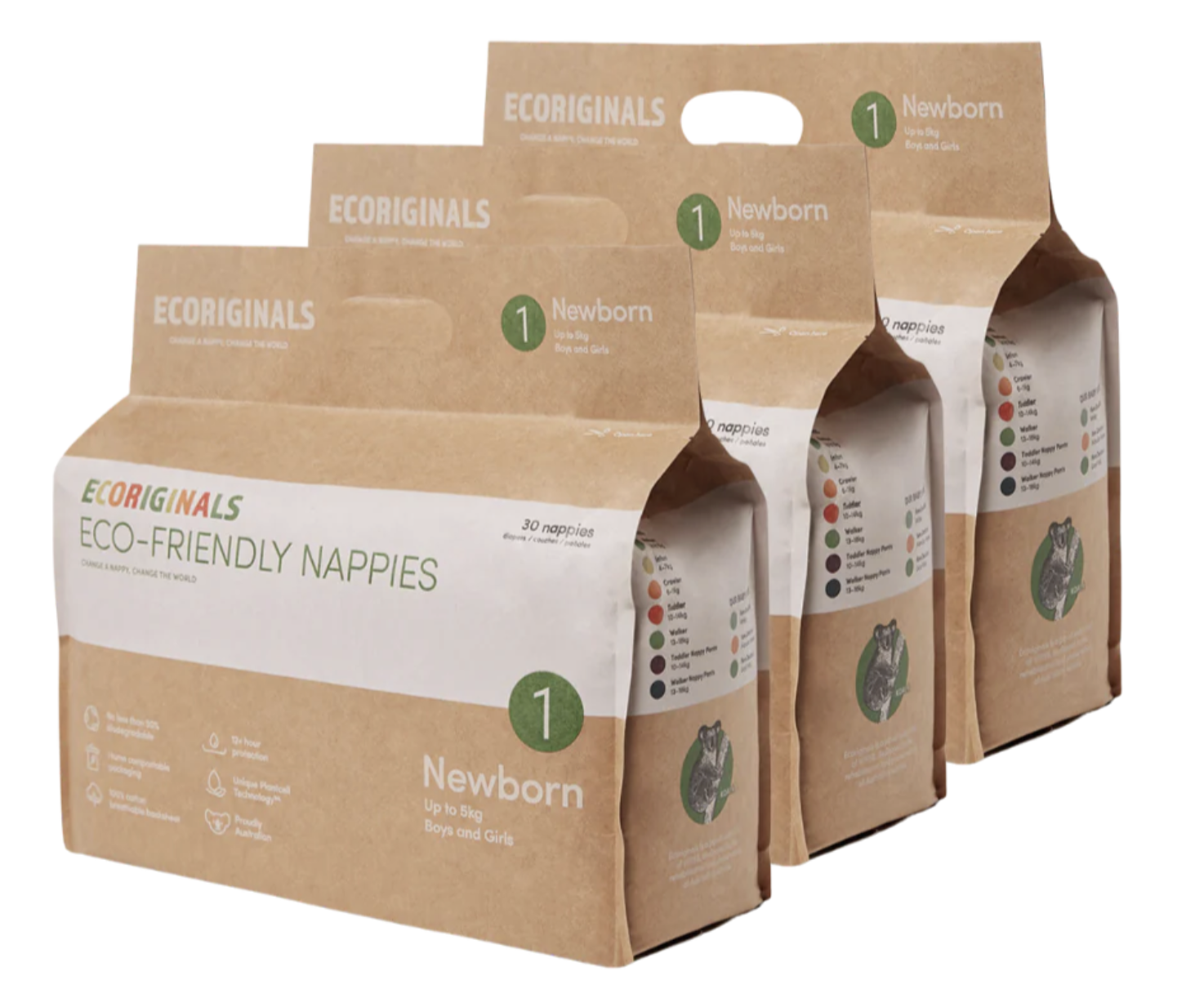 Eco Originals Disposable Nappies