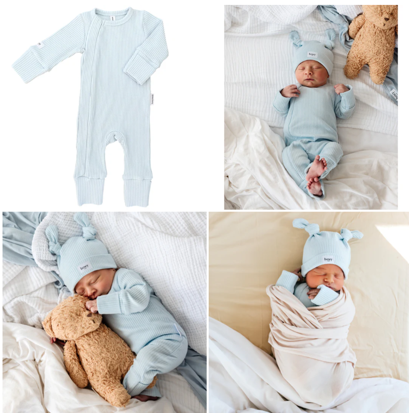 Baby Onesie - Powder Blue