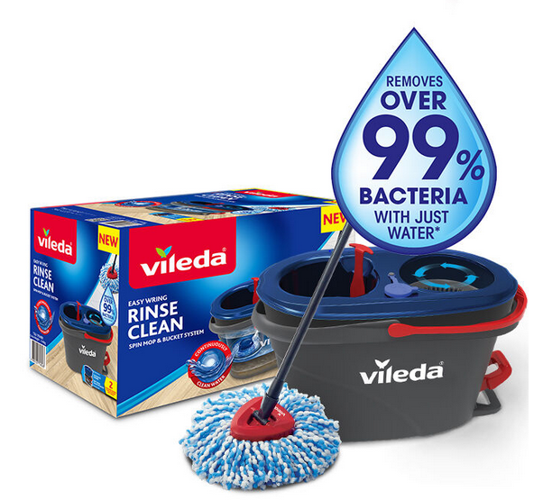 Vileda Rinse Clean Spin Mop & Bucket System