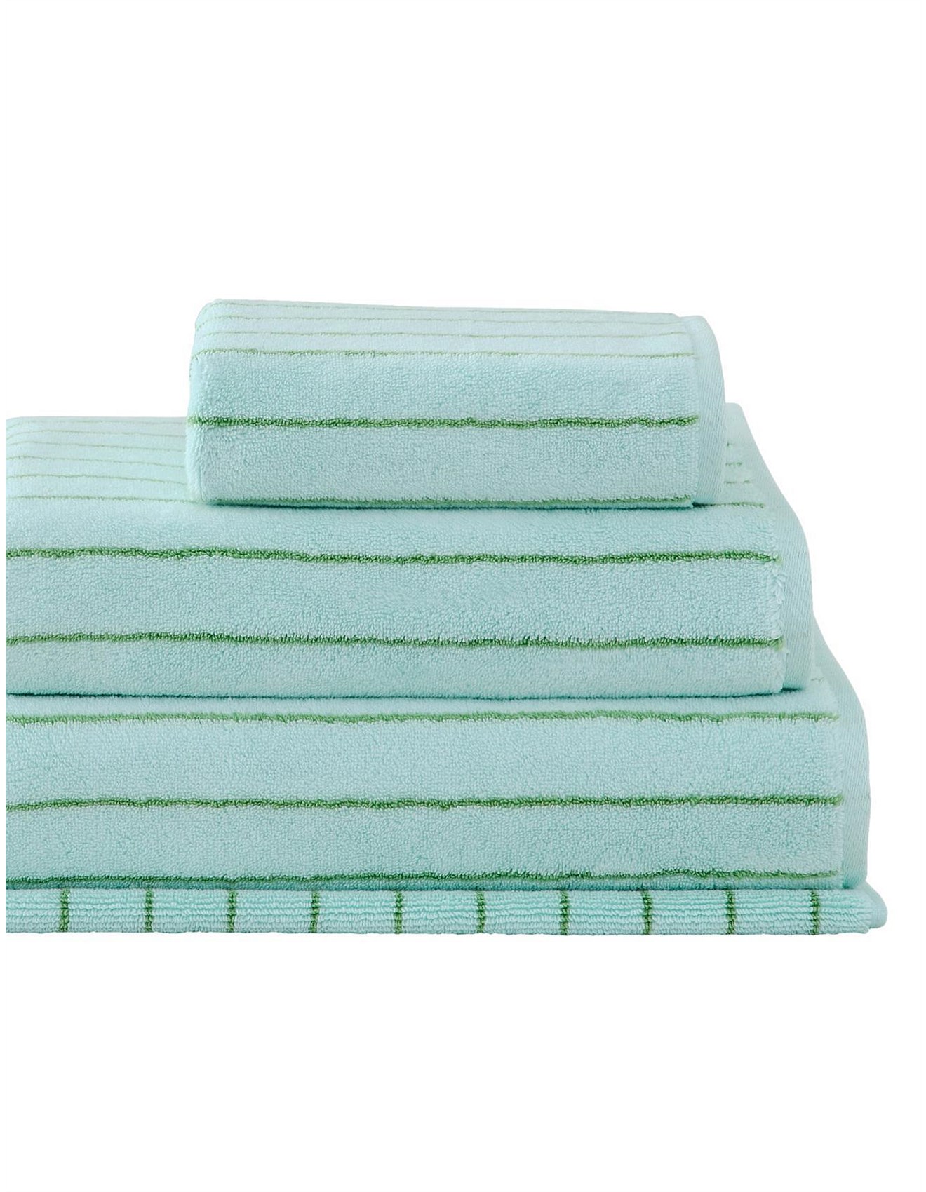 Sheridan Aven Stripe Australian Cotton Bath Sheet in Seaspray