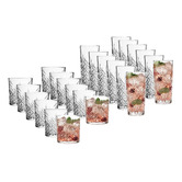 24 Piece Darcy Tumbler & Highball Glass Set