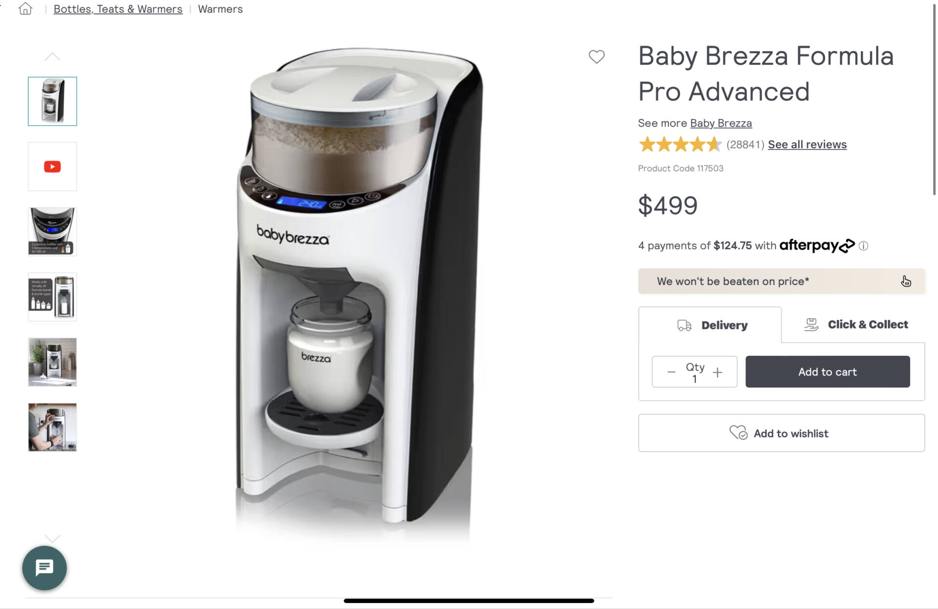 Baby Brezza Formula Pro Advanced