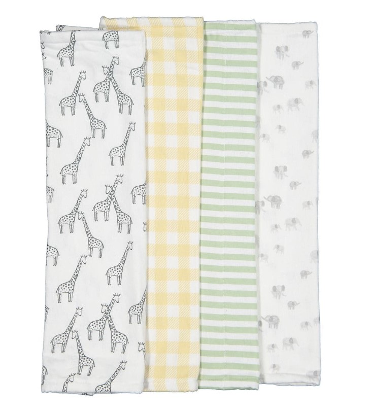 Burping Cloths - 4 Pack