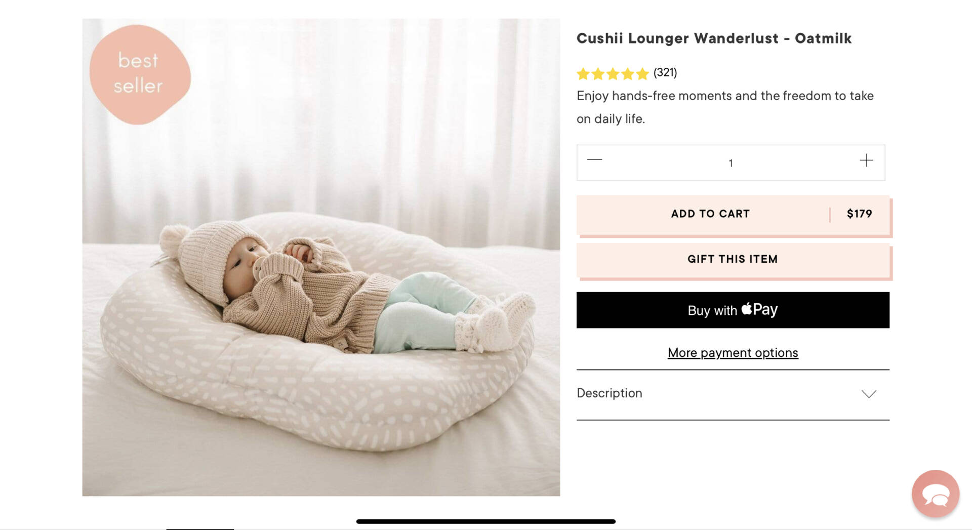 Cushii Lounger Wanderlust - Oatmilk