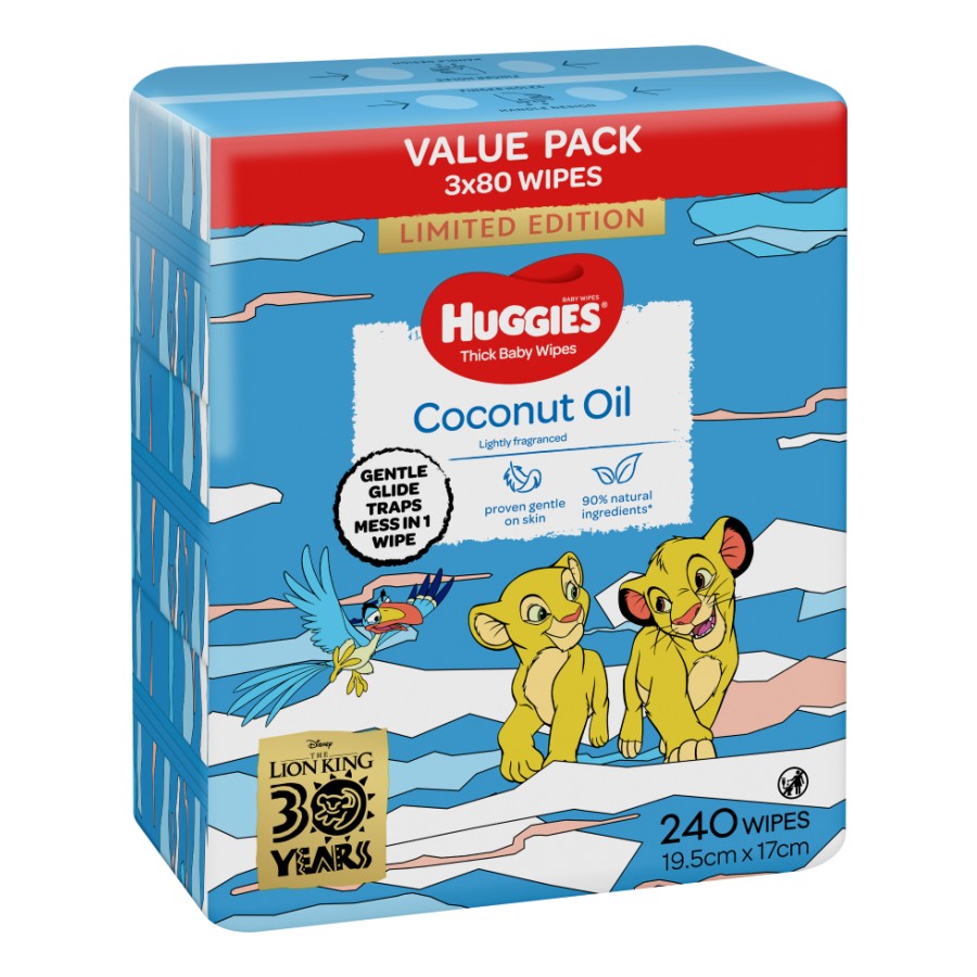 Huggies Coconut Oil Thick Wipes