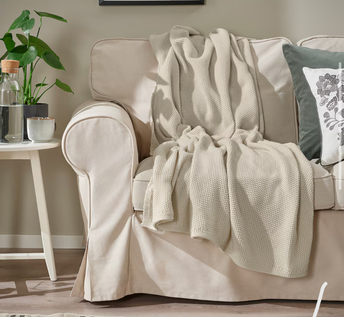 IKEA - White Throw Blanket