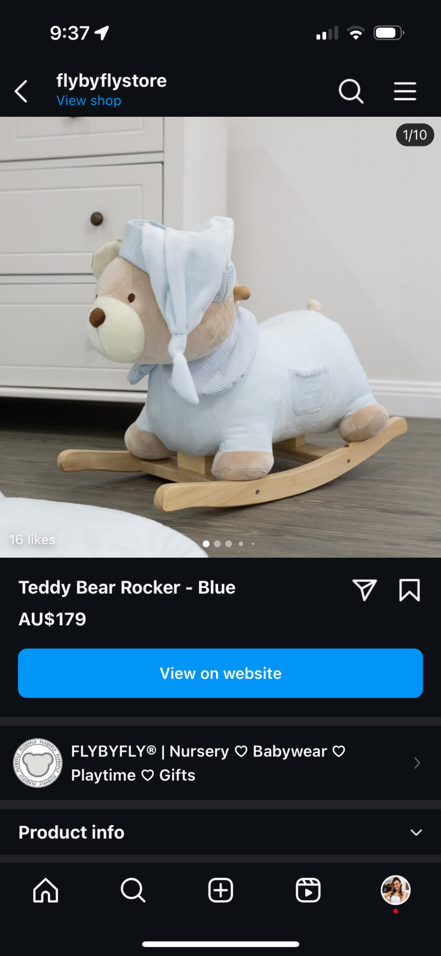 Teddy bear rocker - flybyfly