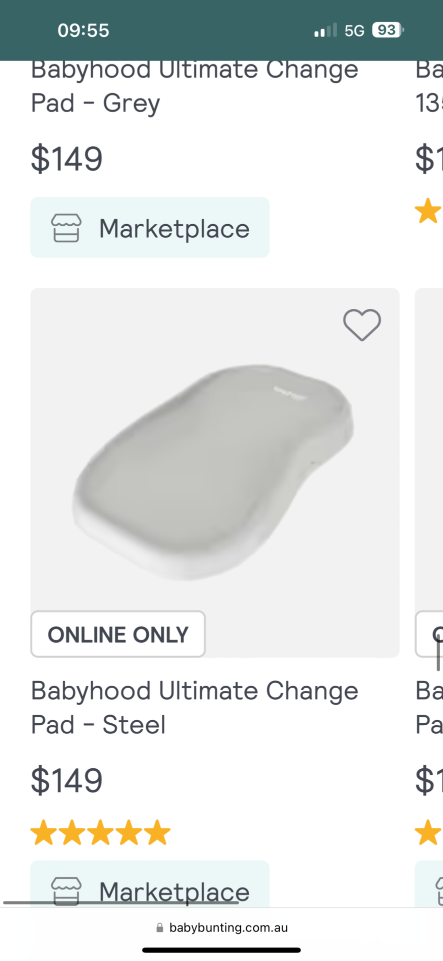 Babyhood Ultimate Change Pad - Steel