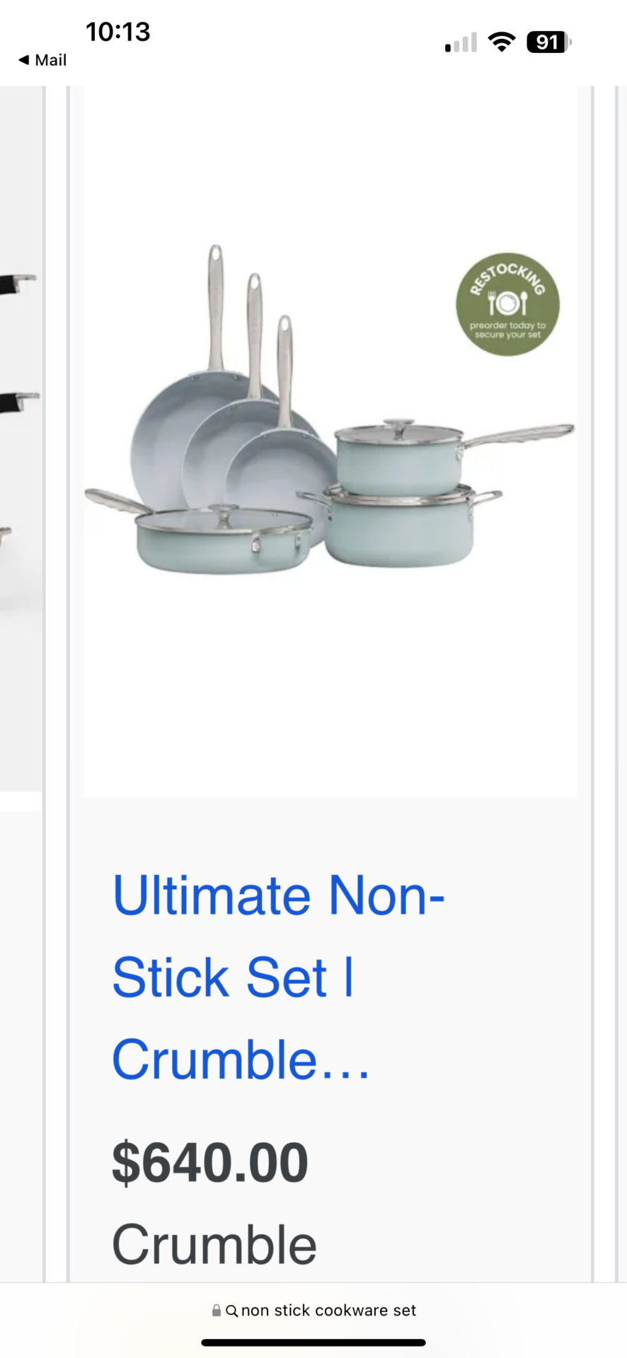 Nonstick pot and pan set