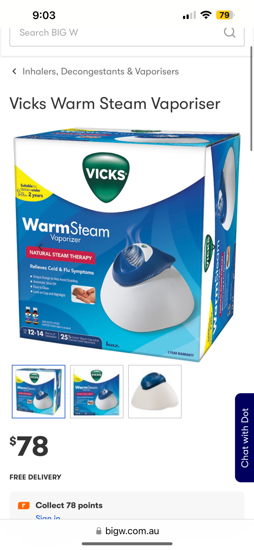 Vicks vaporizer