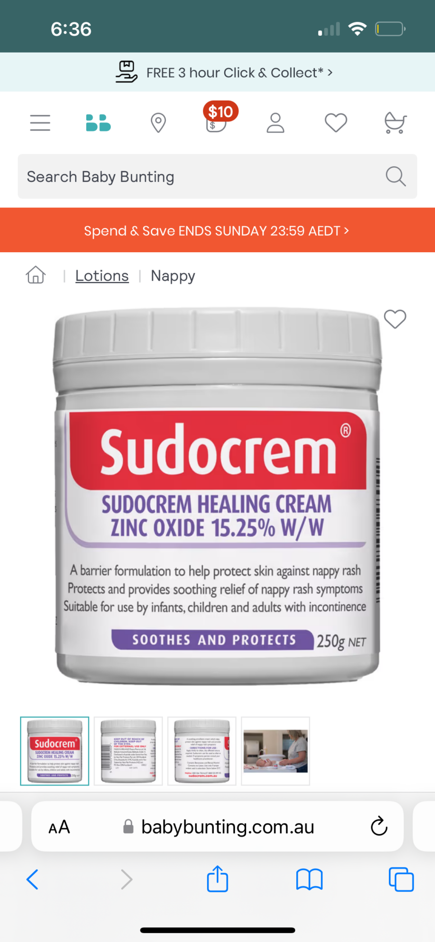 Sudocrem Healing Cream Tub - 250 Grams