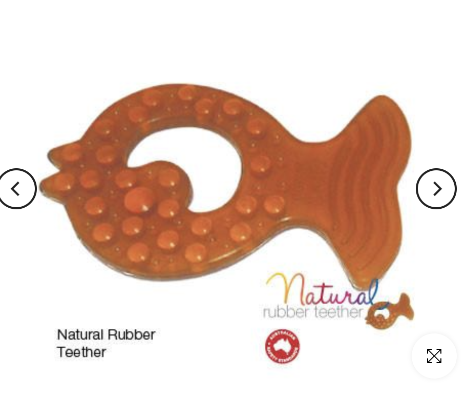 Make U Well Natural Rubber Teether Toy Pack of 2