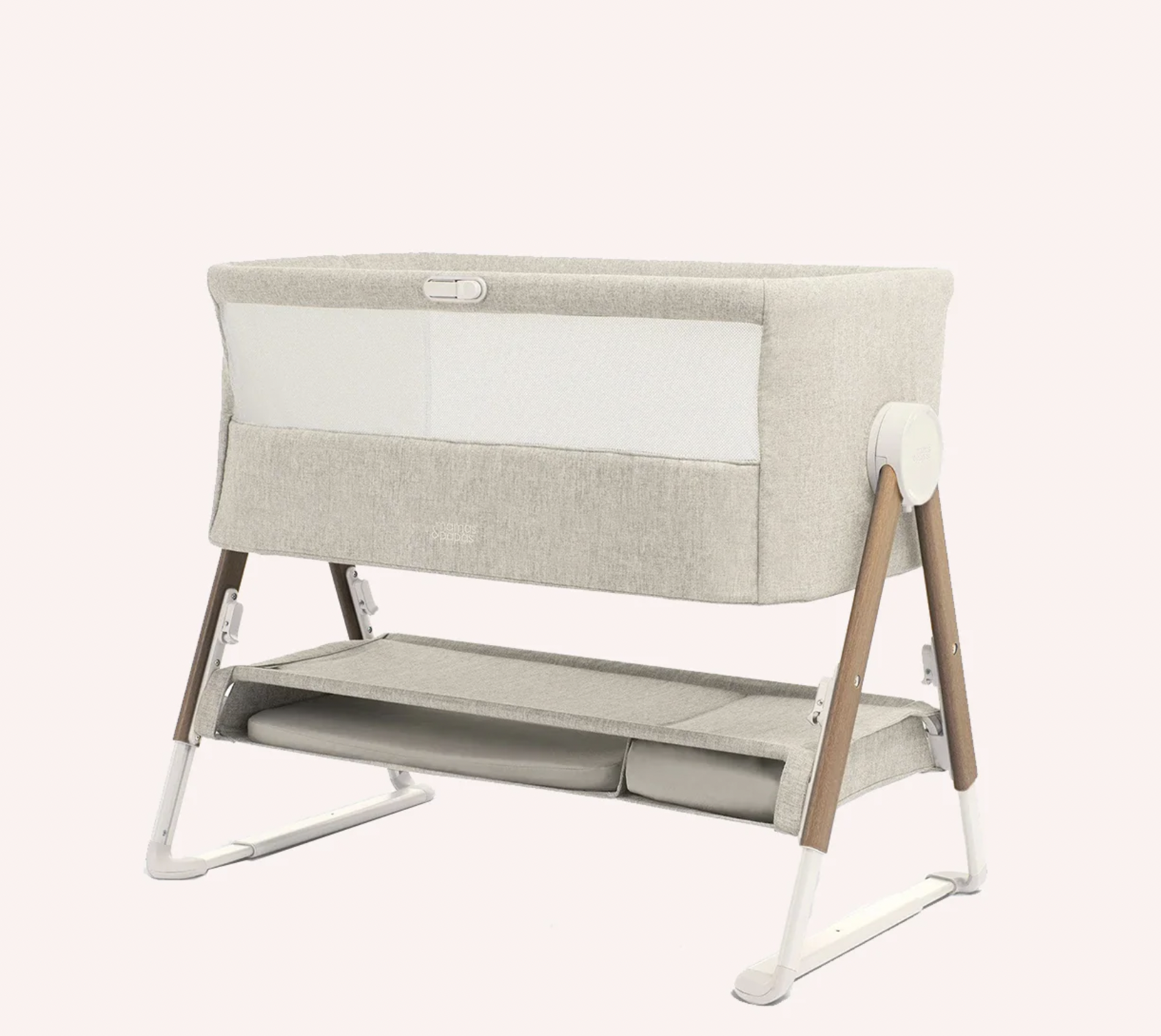 mamas & papas Bedside Crib Lua - Beige