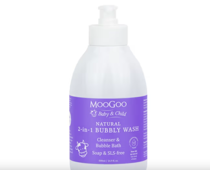 Moogoo 2In1 Cleanser & Bubble Bath 500Ml