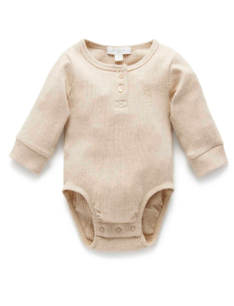 Biscuit Rib Henley Bodysuit