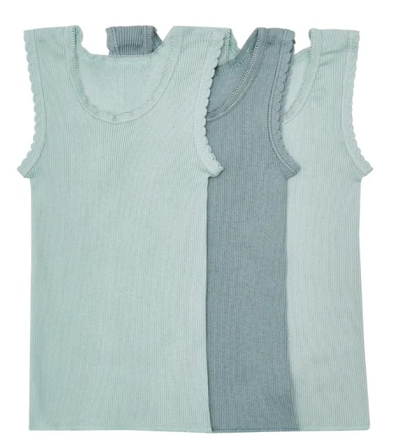 Green Singlet - 3 Pack