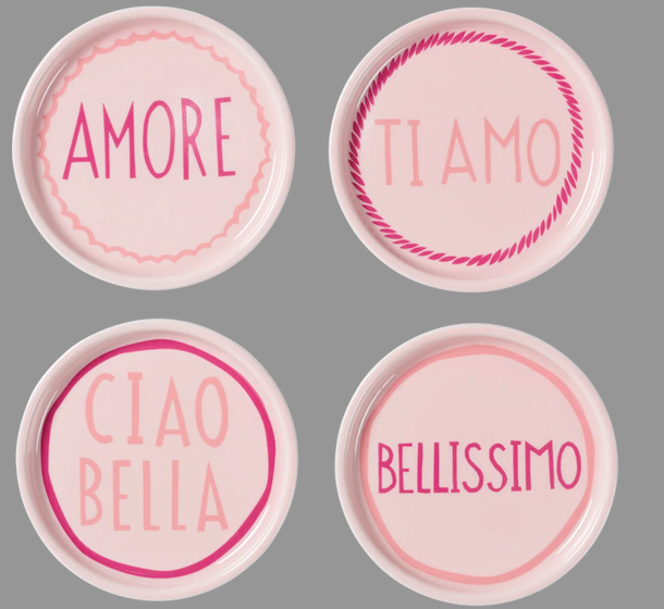 Pink Italian Coasters