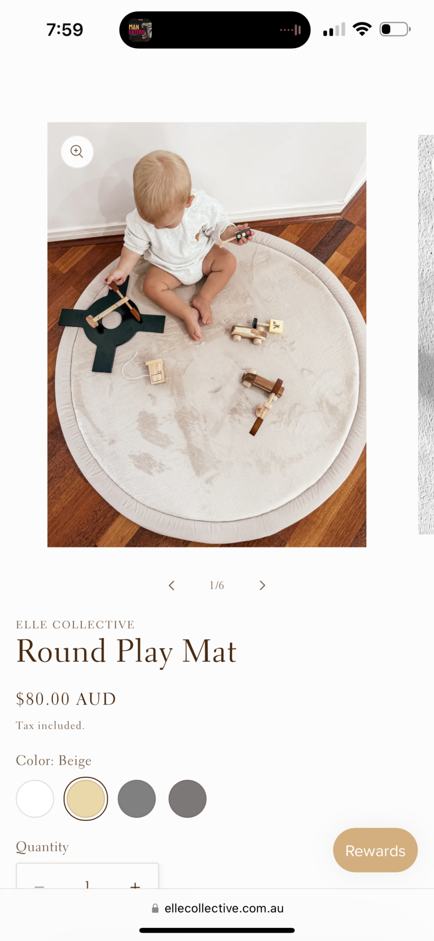 Beige Play Mat