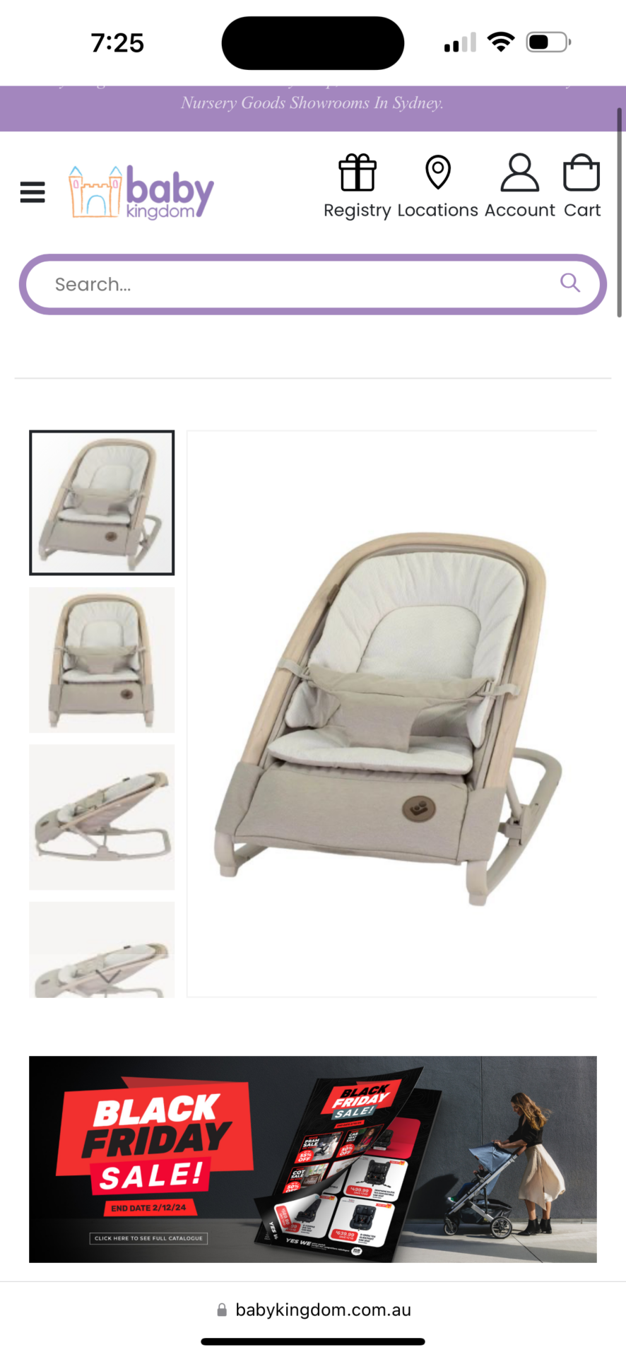 Baby rocker classic oak