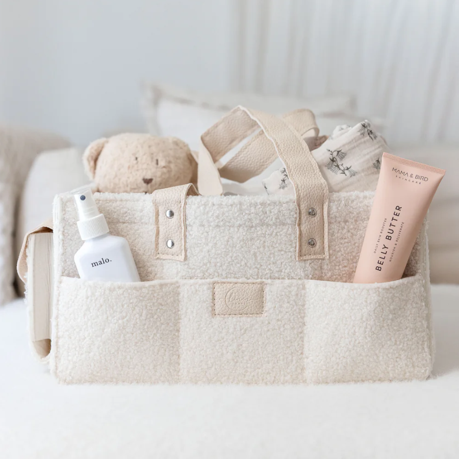 Linen Label Nappy Caddy